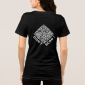 Personalized Custom Design Your Funny QR Code トライブレンドTシャツ (裏面)
