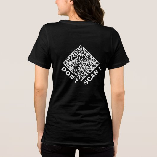 Personalized Custom Design Your Funny QR Code トライブレンドＴシャツ (裏面)