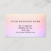 Personalized Custom Elegant Modern Plain Metal 名刺 (裏面)