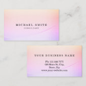 Personalized Custom Elegant Modern Plain Metal 名刺 (正面/裏面)