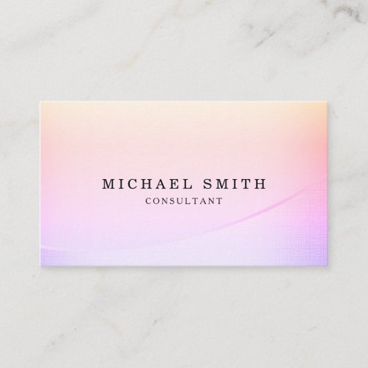 Personalized Custom Elegant Modern Plain Metal 名刺 (正面)