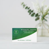 Personalized Custom Elegant Modern Plain Metal 名刺 (スタンド正面)