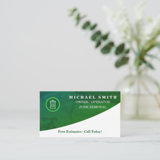 Personalized Custom Elegant Modern Plain Metal 名刺 (スタンド正面)