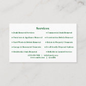 Personalized Custom Elegant Modern Plain Metal 名刺 (裏面)