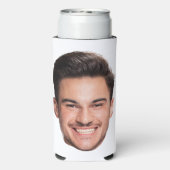 Personalized Custom Face スリム缶クーラー (Seltzer裏面)