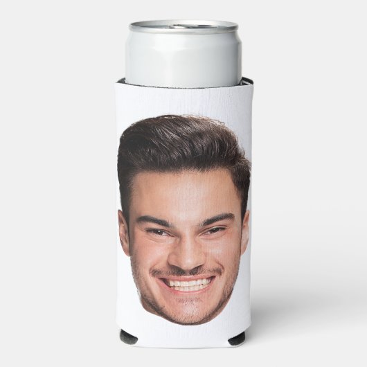 Personalized Custom Face スリム缶クーラー (Seltzer正面)