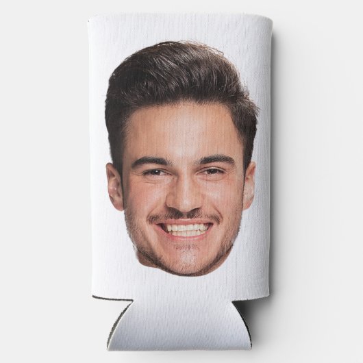 Personalized Custom Face スリム缶クーラー (裏面)