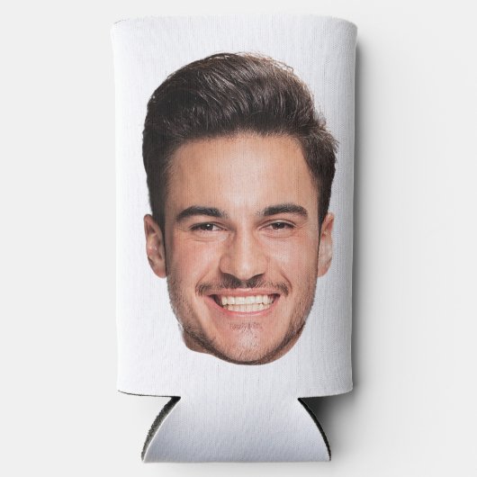 Personalized Custom Face スリム缶クーラー (正面)