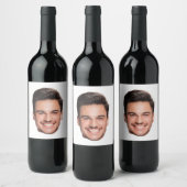 Personalized Custom Face ワインラベル (ボトル)