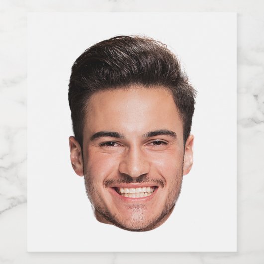 Personalized Custom Face ワインラベル (シングルラベル)