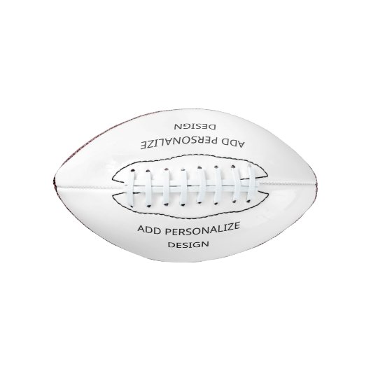 Personalized Custom Football –Add Your Design Here アメリカンフットボール (正面)
