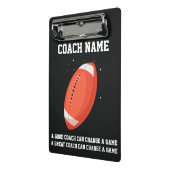 Personalized Custom Football Coach From The Team ミニクリップボード (アングル2)