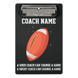 Personalized Custom Football Coach From The Team ミニクリップボード