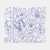 Personalized Custom Grandma フリースブランケット (正面(横))