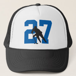 Personalized Custom Hockey Player Number キャップ