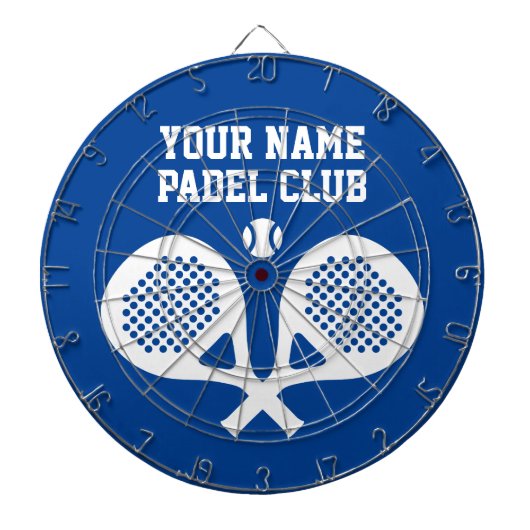 Personalized custom logo padel player dartboard ダーツボード (正面)
