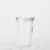 Personalized Custom Logo with Straw No Minimum アクリルタンブラー (右)