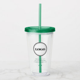 Personalized Custom Logo with Straw No Minimum アクリルタンブラー