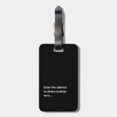 Personalized Custom Luggage Tag ラゲッジタグ (裏面縦)