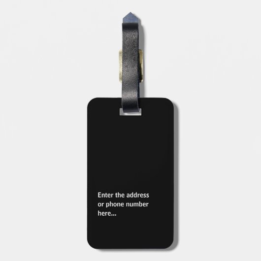 Personalized Custom Luggage Tag ラゲッジタグ (裏面縦)