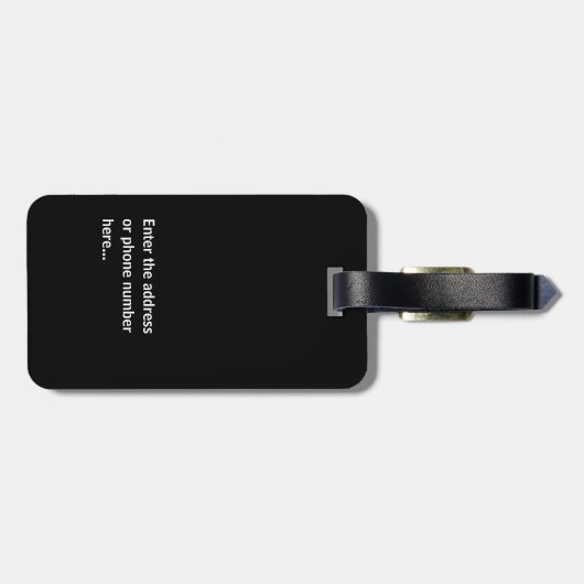 Personalized Custom Luggage Tag ラゲッジタグ (裏面横)