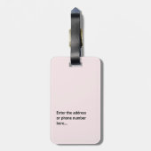 Personalized Custom Luggage Tag ラゲッジタグ (裏面縦)