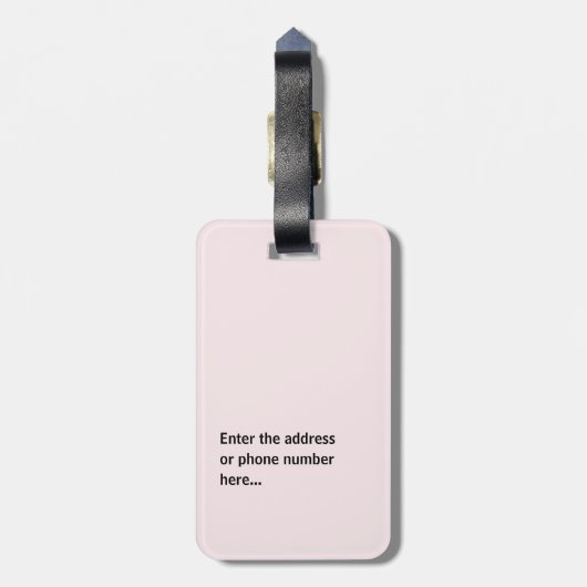 Personalized Custom Luggage Tag ラゲッジタグ (裏面縦)
