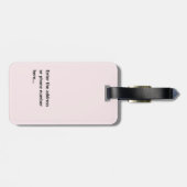Personalized Custom Luggage Tag ラゲッジタグ (裏面横)