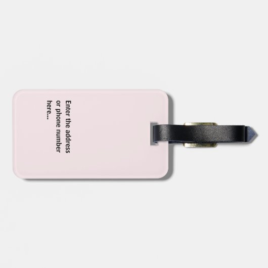 Personalized Custom Luggage Tag ラゲッジタグ (裏面横)