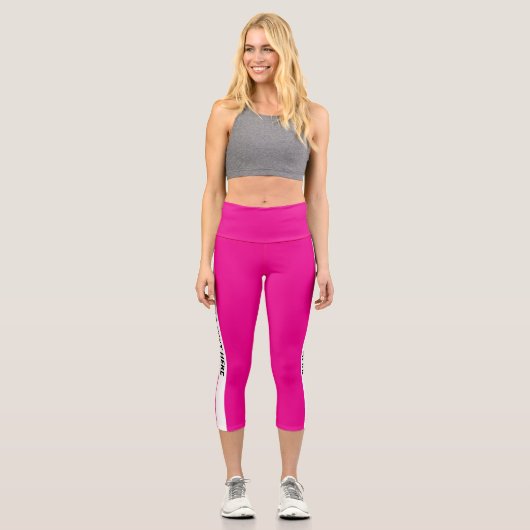 Personalized Custom Made Leggings– Create Your Own カプリレギンス (正面)