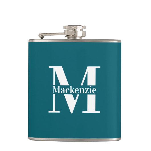 Personalized Custom Made Monogrammed フラスク (正面)