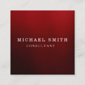 Personalized Custom Minimalist Modern QR Code Logo スクエア名刺 (正面)