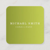 Personalized Custom Minimalist Modern QR Code Logo スクエア名刺 (正面)