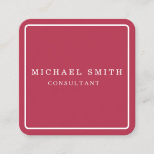 Personalized Custom Minimalist Modern QR Code Logo スクエア名刺