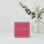 Personalized Custom Minimalist Modern QR Code Logo スクエア名刺 (スタンド正面)