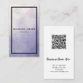 Personalized Custom Minimalist Modern QR Code Logo 名刺 (正面/裏面)
