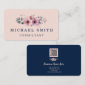 Personalized Custom Minimalist Modern QR Code Logo 名刺 (正面/裏面)