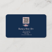 Personalized Custom Minimalist Modern QR Code Logo 名刺 (裏面)