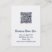 Personalized Custom Minimalist Modern QR Code Logo 名刺 (裏面)