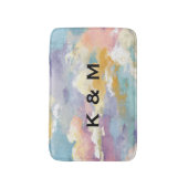 Personalized Custom Monogrammed Colorful  バスマット (正面縦)
