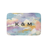 Personalized Custom Monogrammed Colorful  バスマット (正面)