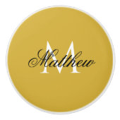 Personalized Custom Name and Monogram Ceramic Knob セラミックノブ (正面)
