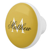 Personalized Custom Name and Monogram Ceramic Knob セラミックノブ (右)
