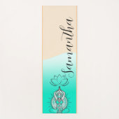 Personalized Custom Name boho meditation  ヨガマット (正面)