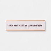 Personalized Custom Name Door Sign Example サインプレート (正面)