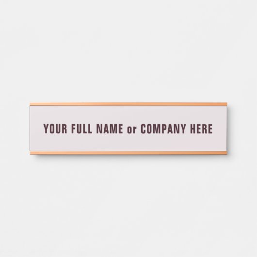 Personalized Custom Name Door Sign Example サインプレート (正面)