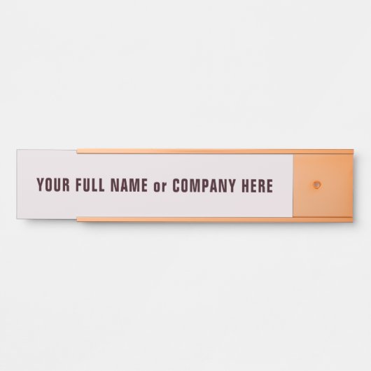 Personalized Custom Name Door Sign Example サインプレート (正面)