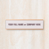 Personalized Custom Name Door Sign Example サインプレート (正面)