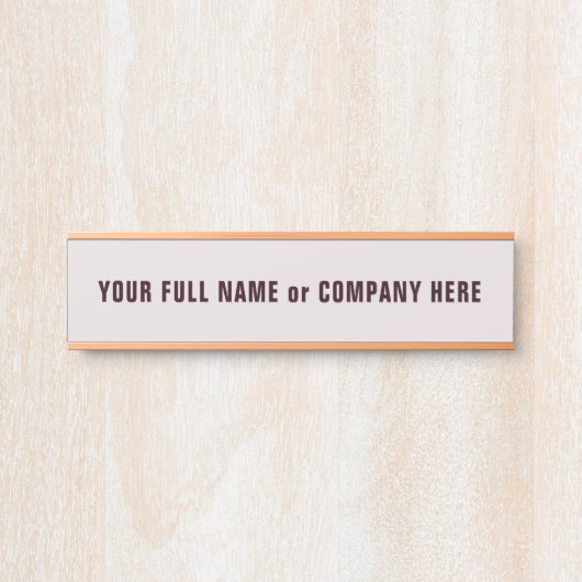 Personalized Custom Name Door Sign Example サインプレート (正面)