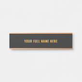 Personalized Custom Name Door Sign Example サインプレート (正面)